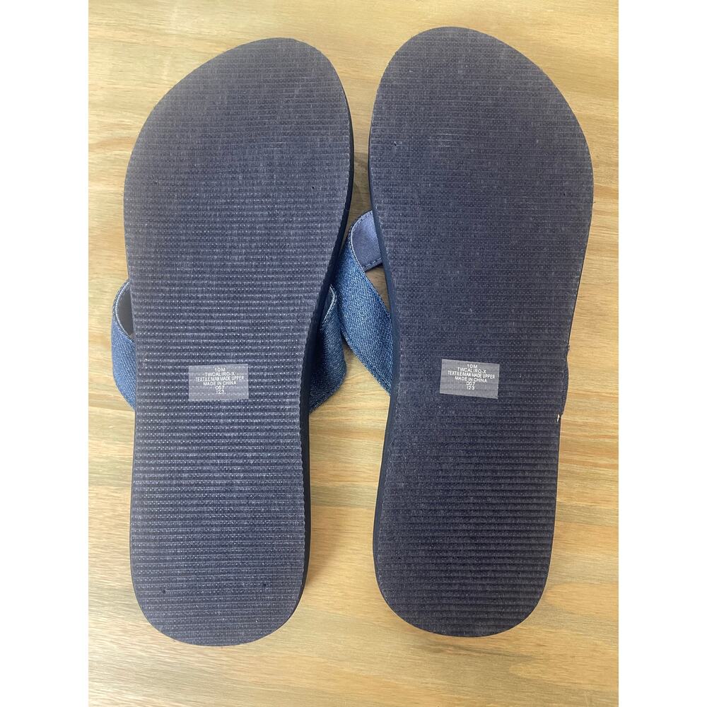 Tommy Hilfiger Navy Blue Polka Dot Flip Flops NWOT Womens Thong Summer Sandals - Picture 6 of 8